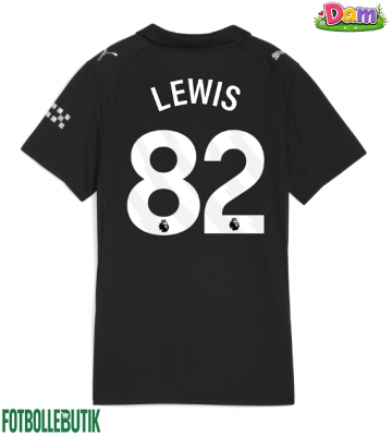 Manchester City Rico Lewis #82 Bortatröja Kvinnor 2025-26 Kortärmad